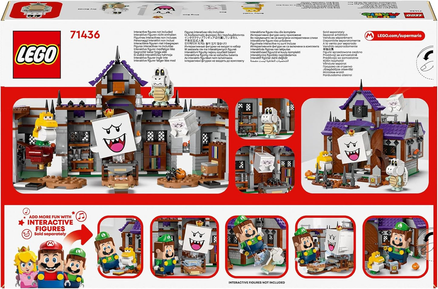 LEGO Super Mario King Buu Huu's Haunted House Kids Sběratelská sada Haunted House Nintendo s dárkem Baby Yoshi pro chlapce, dívky a hráče Věk 8+ 71436 Stavebnice Besuche den LEGO-Store