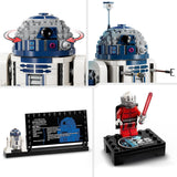 Sada modelů LEGO Star Wars R2-D2 pro děti, chlapce a dívky, sestavitelná figurka droida s minifigurkou Dartha Maleka k 25. výročí a dekoračním talířem, kolekce Nápad na dárek 75379 Stavebnice Besuche den LEGO-Store
