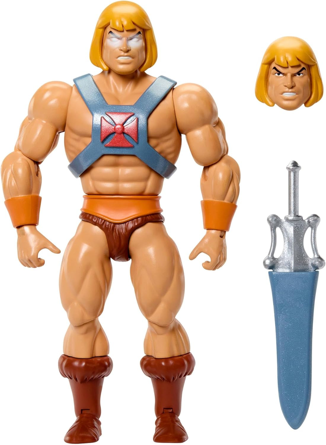 Masters of the Universe Origins Akční figurka Faker z kolekce kreslených filmů, asi 14 cm vysoká, duplikát He-Mana z televizního seriálu z 80. let, detailní design a 16 bodů pohybu, Akční figurky JBM82 Naty Shop Výchozí název