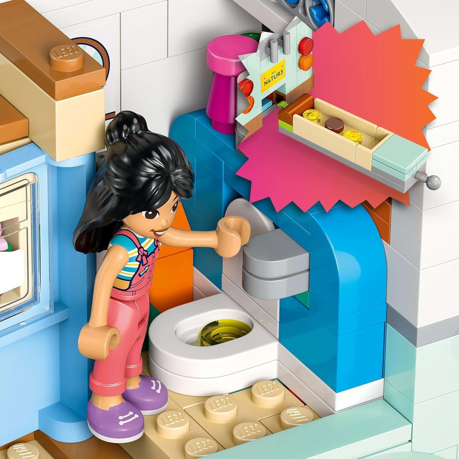 Karavana LEGO Friends, stavebnice na hraní rolí s karavanem, dárek pro dívky od 7 let, kreativní sada se 3 minifigurkami a figurkou fretky 42663 Stavebnice Besuche den LEGO-Store