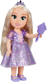 Panenka Disney Princess Rapunzel 35 cm, reflexní třpytivé oči, pohyblivé klouby, odnímatelné šaty, boty, korunka, dlouhé blond vlasy, pro dívky od 3 let