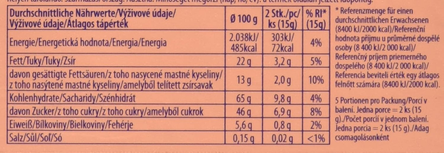 Neapolské vafle, 75 g