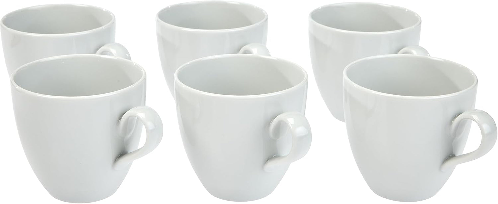 Alessi SG53/87 'Mami' Kaffee-Obertasse 6 kusů bílé Porzellan 8,0 cm Durchmesser