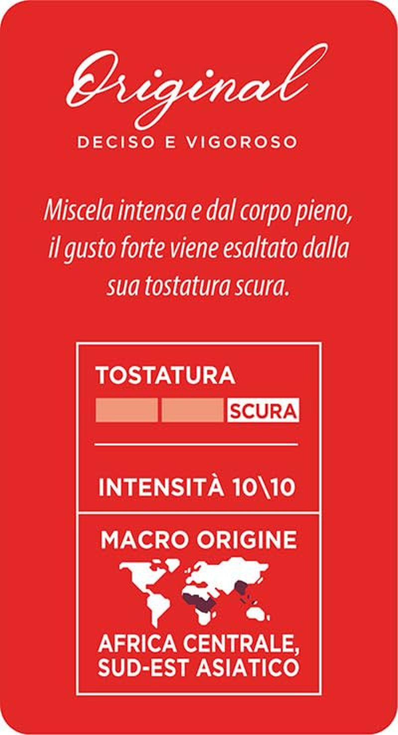 Caffè Mauro Torrefazione Kaffee Kompostierbare Pods, Recyclebare Verpackung, Original Mischung - 100 stück - Intensität 10/10 - Kompatibilní s ESE System Papier Pads 44 mm