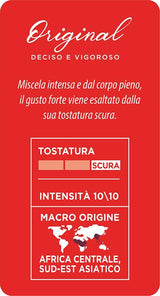 Caffè Mauro Torrefazione Kaffee Kompostierbare Pods, Recyclebare Verpackung, Original Mischung - 100 stück - Intensität 10/10 - Kompatibilní s ESE System Papier Pads 44 mm