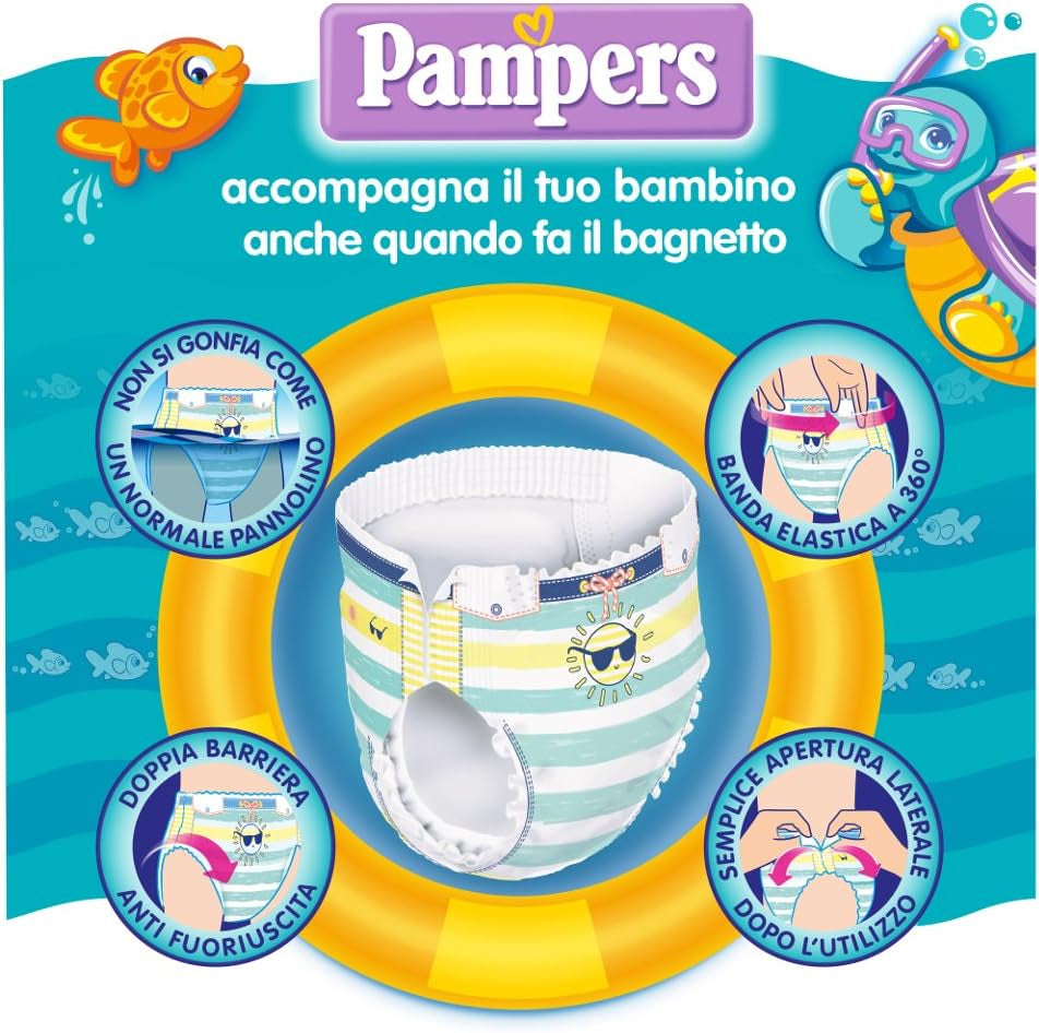 Pampers Il Costumi, 12 kusů, velikost 3 (6-11 kg)