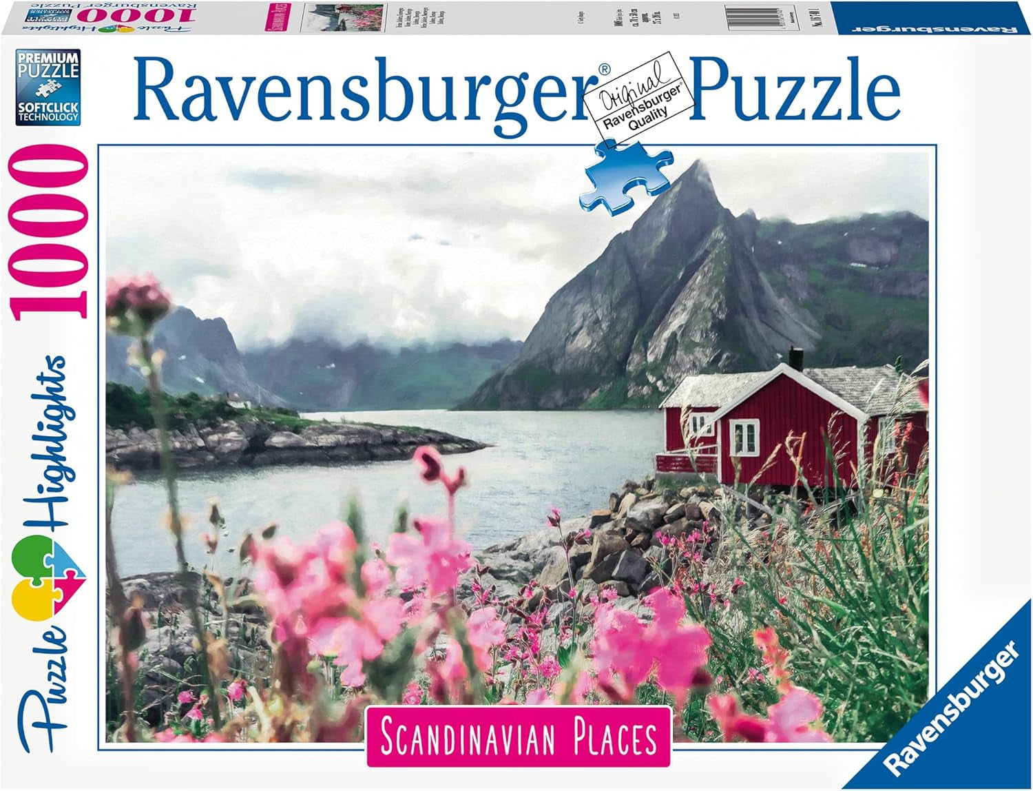 Ravensburger Puzzle Scandinavian Places 16740 - Reine, Lofoten, Norsko - 1000 dílkové puzzle pro dospělé a děti od 14 let Puzzle Naty Shop