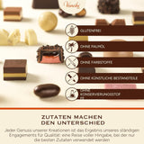 Venchi – Chocoviar Gianduia, pralinky v 1 kg sáčku, čokoláda Gianduia vyráběná výhradně z "lesních lískových oříšků Piemontu", bez lepku, bez umělých barviv a bez konzervantů