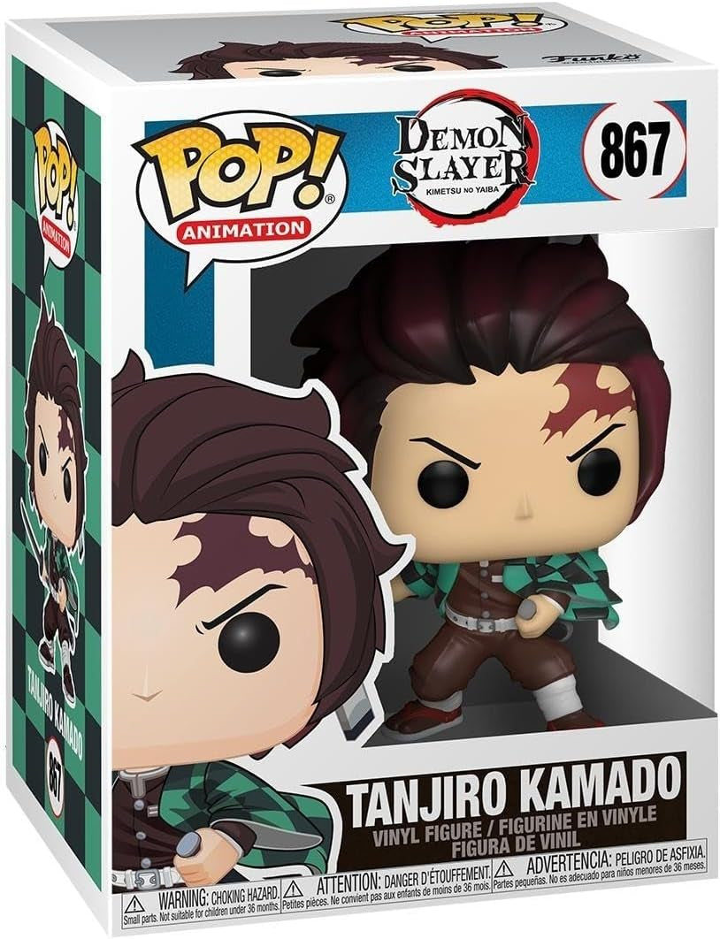 Funko Pop! Animace: Demon Slayer - Tanjiro Kamado - Vinylová sběratelská figurka - Nápad na dárek - Oficiální zboží - Hračky pro děti a dospělé - Fanoušci anime - Akční figurka Sběratelská figurka modelu Naty Shop Tanjiro Kamado
