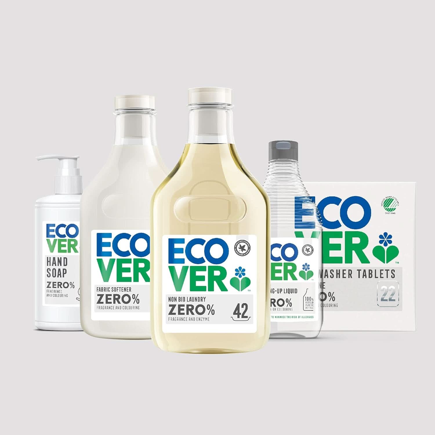 Ecover ZERO All-In-One, kapsle do myčky (25 tablet/500 gramů) Kuchyňské čisticí prostředky Naty Shop