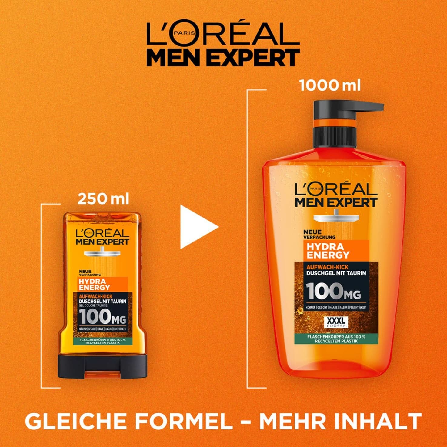 L'Oréal Men Expert XXXL Sprchový gel a šampon pro muže, 1 litr Naty Shop