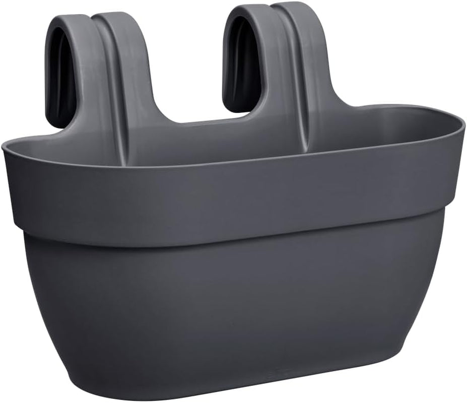 elho Vibia Campana Easy Hanger M 36 - Květináč na balkon i ven - Ø 36,0 x V 26,5 cm - Černá/Antracit