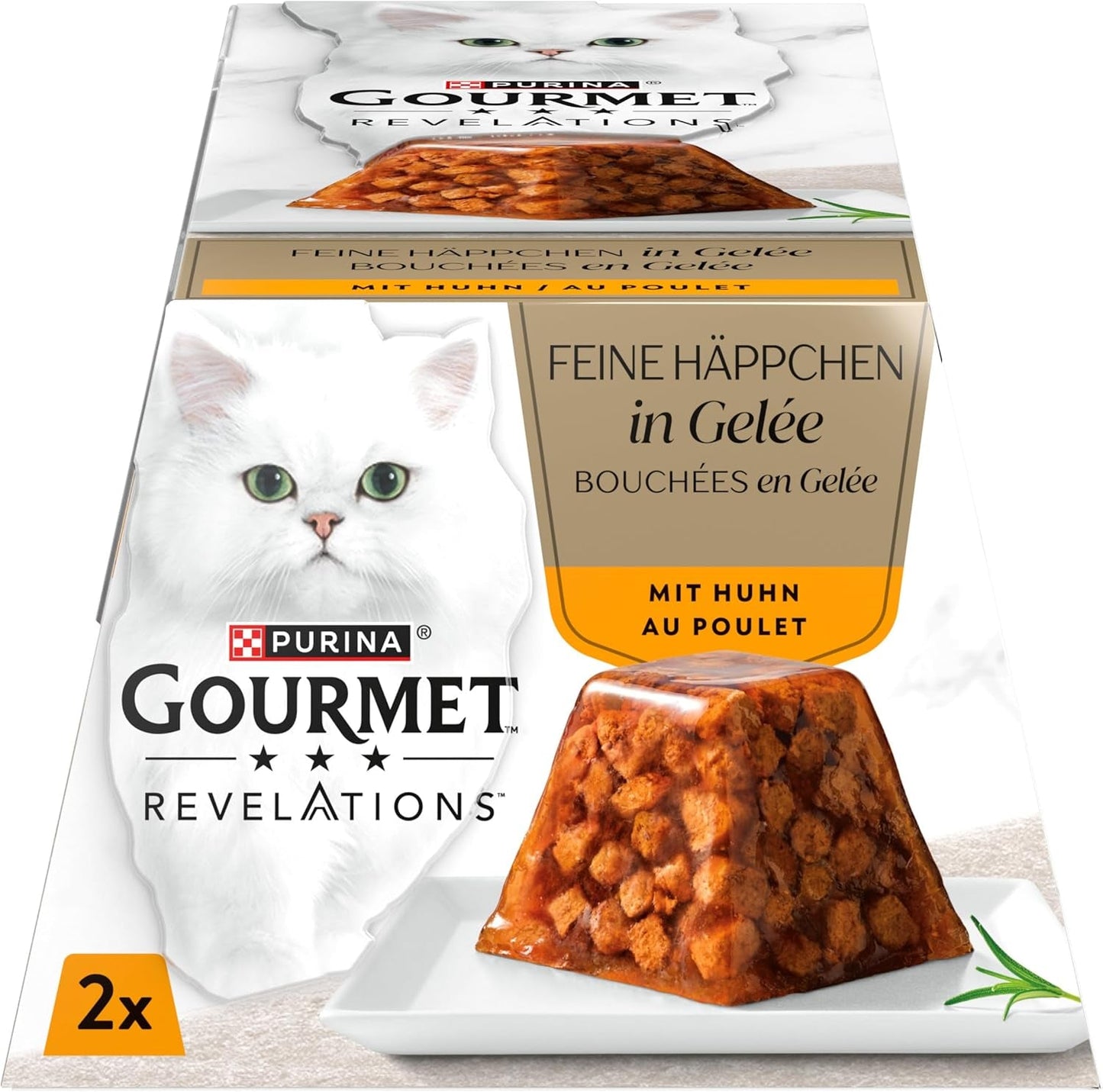 Revelations, Katzenfutter nass v Gelée, mit Huhn, 24er Pack (24 x 57 g)