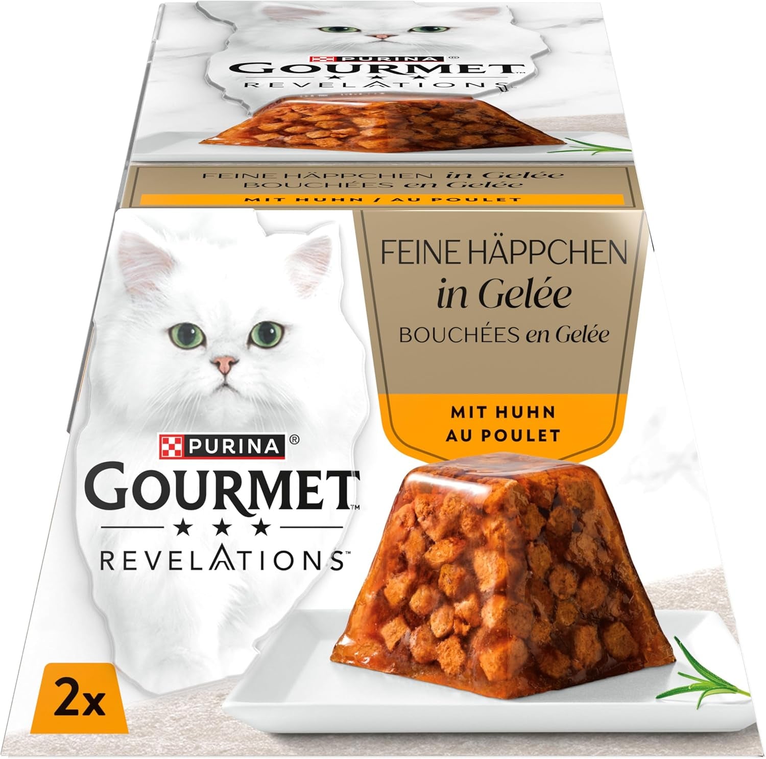 Revelations, Katzenfutter nass v Gelée, mit Huhn, 24er Pack (24 x 57 g)