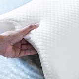 InnovaGoods – Viscoelastický krční polštář pro páry, Ergonomický design pro relaxaci páru, Paměťová pěna pro uvolnění tlaku, Snímatelný potah, Bílá, 36 x 12,5 x 30,5 cm, Paměťová pěna