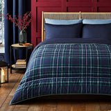 Night Lark Set přikrývky a povlaku na polštář Jednolůžko 10,5 Tog Classic Red Tartan Luxusní povlečení Hypoalergenní pratelné v pračce Naty Shop Classic Navy Tartan přikrývky a přikrývky Jednolůžko