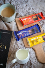 Bett'r bez viny organické lískooříškové pryskyřníky. 100% vegan, bez lepku a bez laktózy - 12 x 39 g