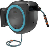 Bezdrátový nástěnný hadicový box Gardena PowerRoll XXL Solo: Automatický hadicový naviják se 40m zahradní hadicí, hadicovým vedením a RollControl, bateriový, odolný vůči UV záření a mrazu (18647-55)
