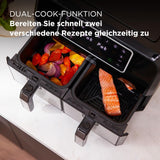Kenwood Khealthy Twin Airfryer, 8L (2X4L), dvoukomorová, 8 programů, funkce Dual Cook & Sync Finish, dotykový displej Spotřebiče Naty Shop