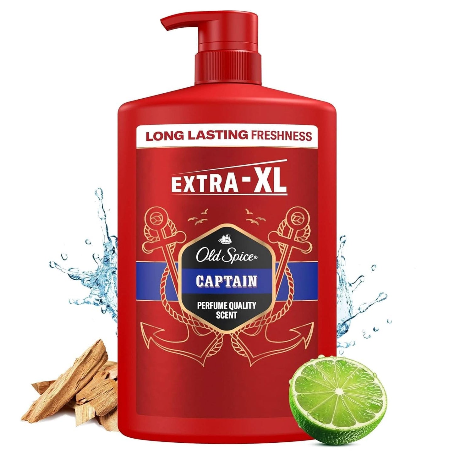 Old Spice Captain 3 v 1 sprchový gel a šampon pro muže, 1 litr sprcha a vana Naty Shop Captain