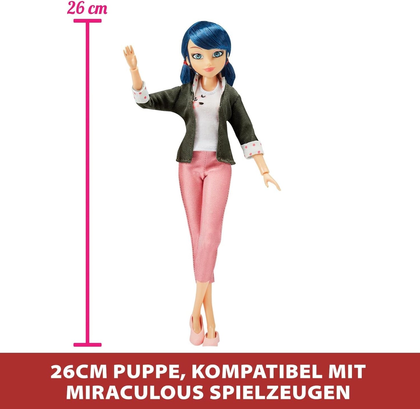 Bandai - Miraculous Ladybug - Oblékací panenku 26 cm do dvou oblečků - Ladybug - P50355 Dolls Naty Shop