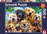 Schmidt Spiele 58390 Selfie pes, skládačka 500 dílků Puzzle Naty Shop Výchozí název