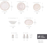 Sada nádobí Karaca Elegance Bone Siena pro 12, sada moderního porcelánového nádobí, sada nádobí s polévkovými miskami, servírovací talíř, hluboké talíře, dezertní talíře – bílé a zlaté
