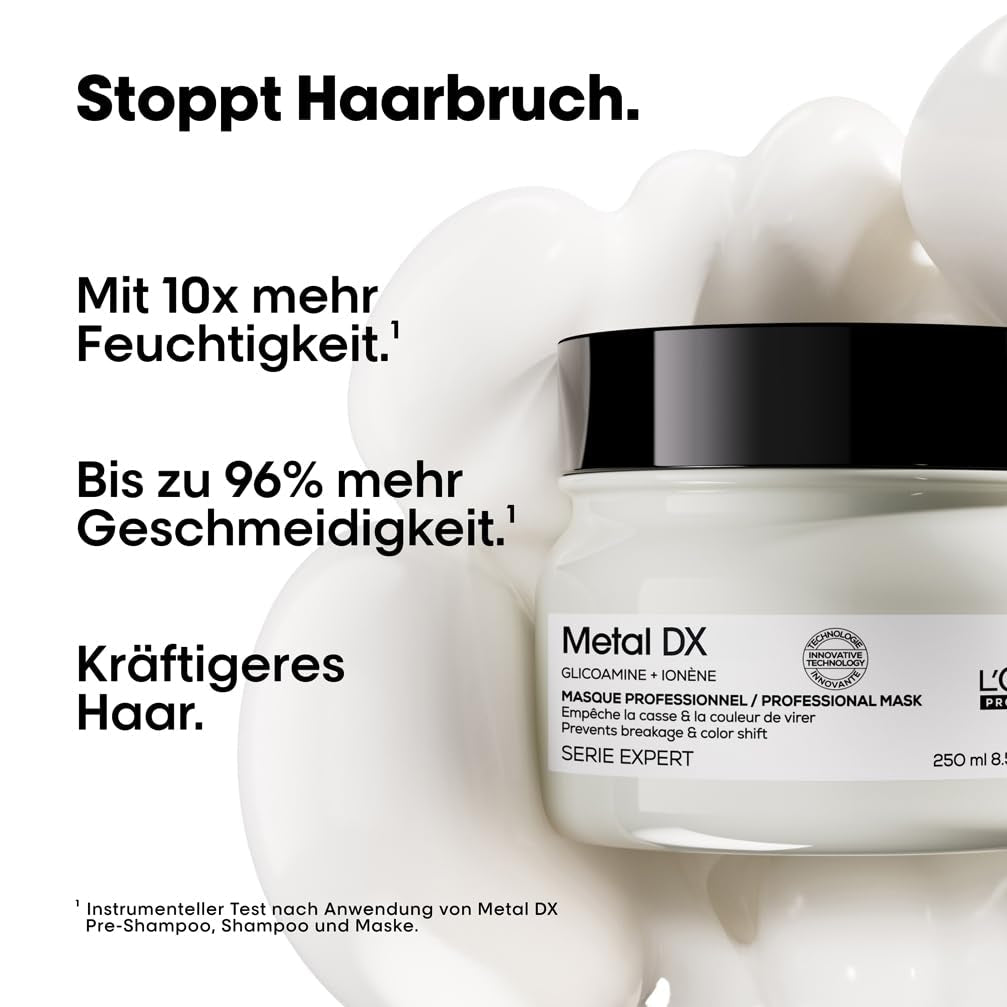 L'Oréal Professionnel Pro barvené vlasy, Zářivé barvy a lesk, řada Expert, Metal DX Maska na vlasy Naty Shop
