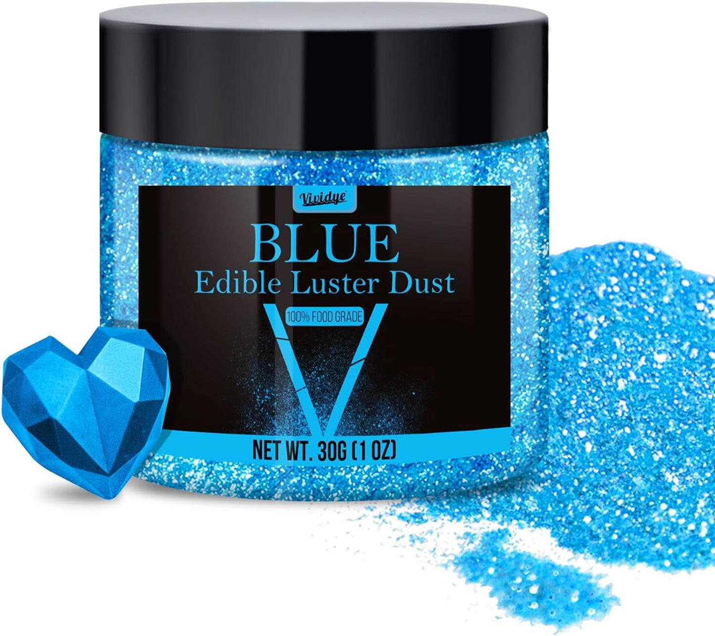Jedlé třpytky, 5 gramů Naty Shop Blue