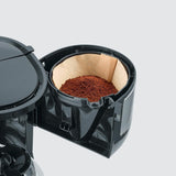 Kompaktní espresso SEVERIN, aromatická káva s kávovarem až na 4 šálky, espresso kávovar s filtrem a permanentně oscilujícím filtrem, nerez/černá, KA 4808