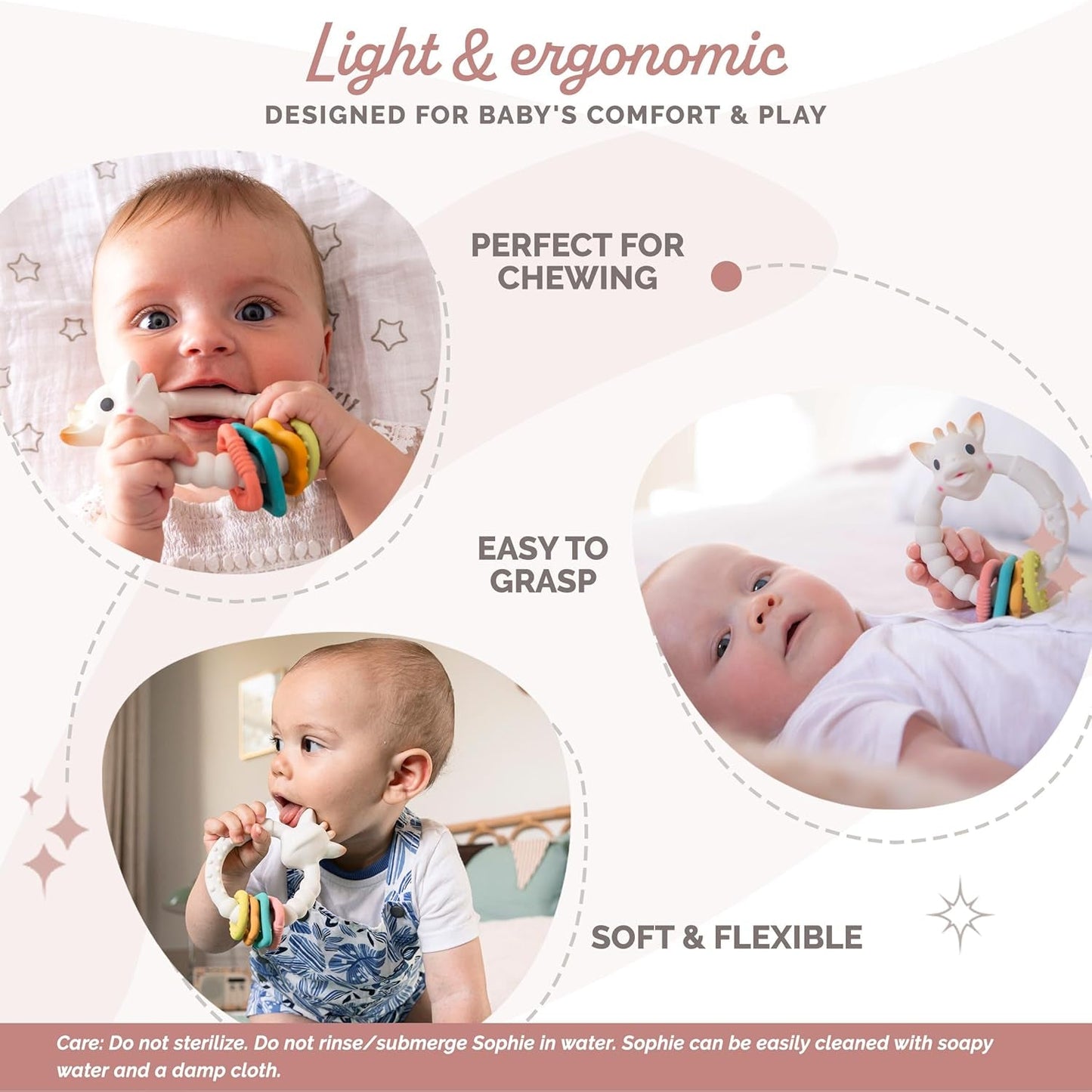 Sophie Girafa – Colors Teething Ring byla 1 jednotka 010120