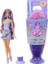 Sada Barbie Pop Reveal Series s módní panenkou a doplňky, řada Candy, design Donut Dreams s mazlíčkem, 8 překvapení včetně změny barvy, JFY60