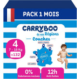 - Velikost pleny 4 (7-18 kg) – zdravé a extrémně savé – nepropustné 12 hodin – ohne unerwünschte Substanzen – vyrobeno ve Francii – přijatelná cena – 132 jednorázových plen