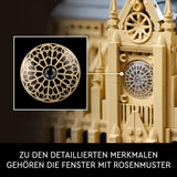 LEGO Architecture Notre-Dame De Paris, Sběratelství pro dospělé, Suvenýr Francie, Dárek pro ženy, muže, světoběžníky a všechny nadšence historie, Architektonický model 21061 Stavebnice Besuche den LEGO-Store