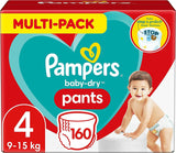 Pampers Baby-Dry Pants Größe 5, 160 Stück, 11kg-17kg, 360° auslaufsichere Vhodné pro den i noc