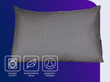 Polštář na čtení Traumnacht Cozy Back Cushion, 70 x 40 cm tmavě šedý, snímatelný a pratelný potah ze 100% polyesteru, praktická boční kapsa, certifikováno Oeko-Tex, vyrobeno podle německých norem kvality