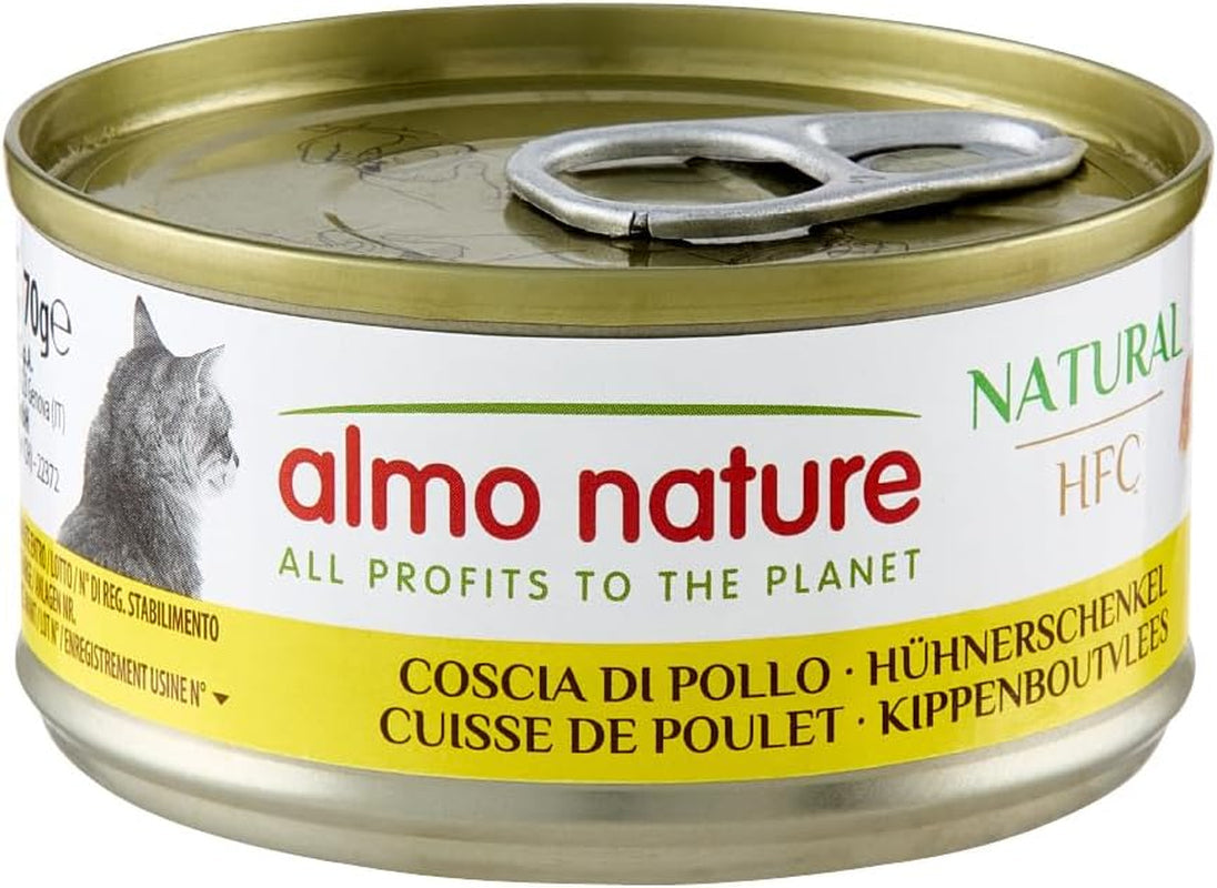 Almo Nature HFC Natural mokré krmivo pro kočky - Různé receptury s kuřecím masem - 6 x 70 g