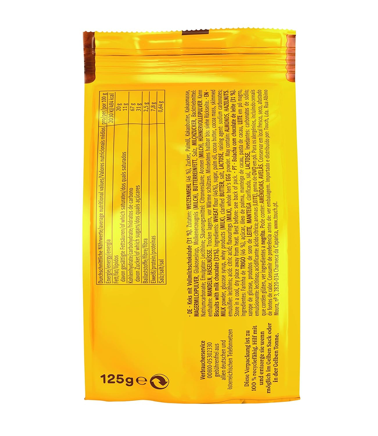 LEIBNIZ Minis Choco Pack 12 malých křupavých sušenek s mléčnou čokoládou Hromadné balení pro skladování nebo prodej (12 x 125 g)