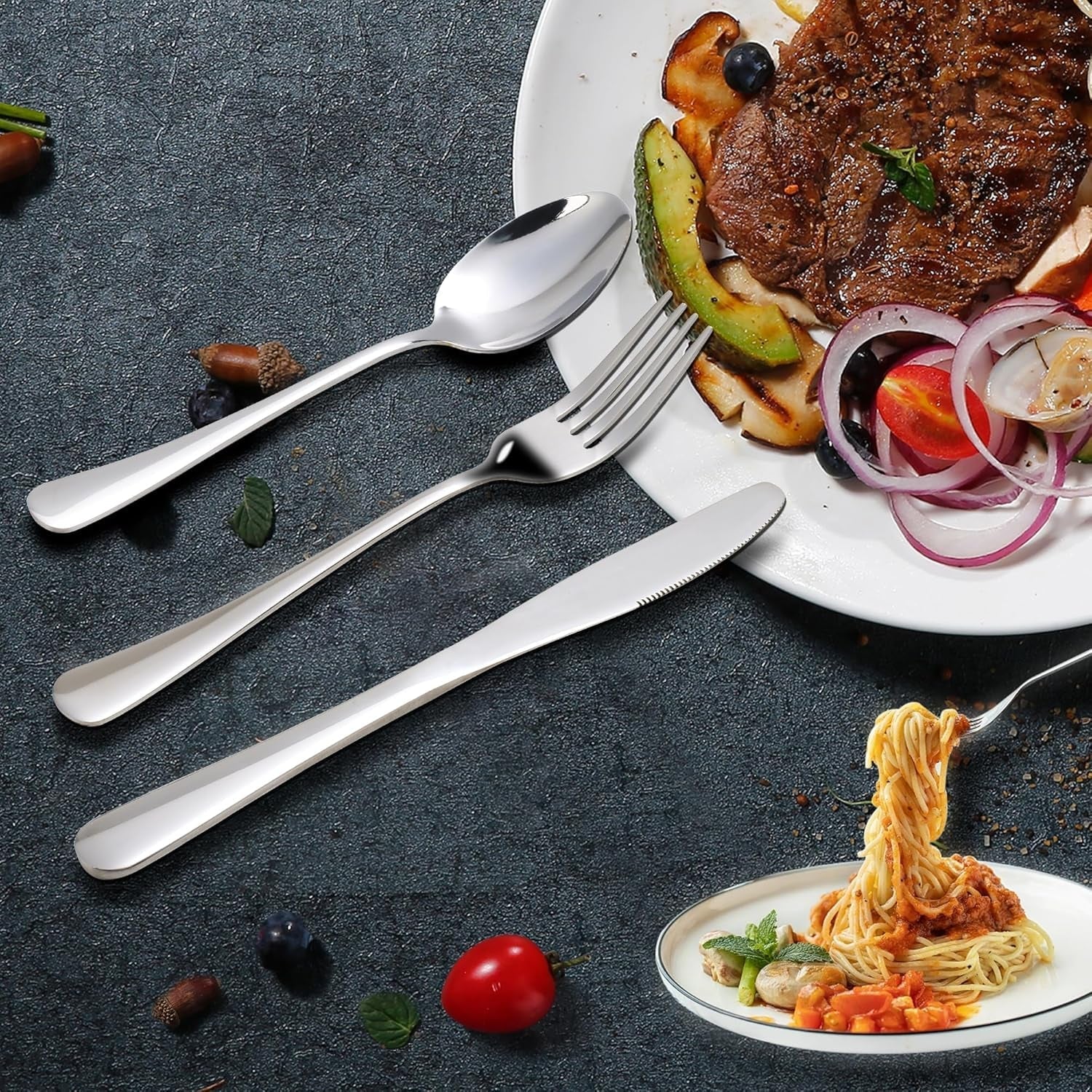 Sada příborů Kitchenboss pro 6 osob: Sada příborů 20 nebo 30 kusů Kitchen Naty Shop