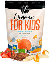 VITSTORM® BIO TEE Mom & Kids - Čaj pro ženy a kojící ženy - Rooibos, jablko, fenykl, meduňka, alchemilka, jahoda - Relaxační čaj - Ovocný a lahodný - Bez kofeinu - Bylinný čaj 100 g