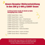 Animonda Carny Senior Mokré krmivo pro kočky s hovězím + kuřecím masem + sýrem (6 x 200 g), vlhké krmivo bez obilovin a cukru pro kočky od 7 let, s čerstvými a masitými přísadami