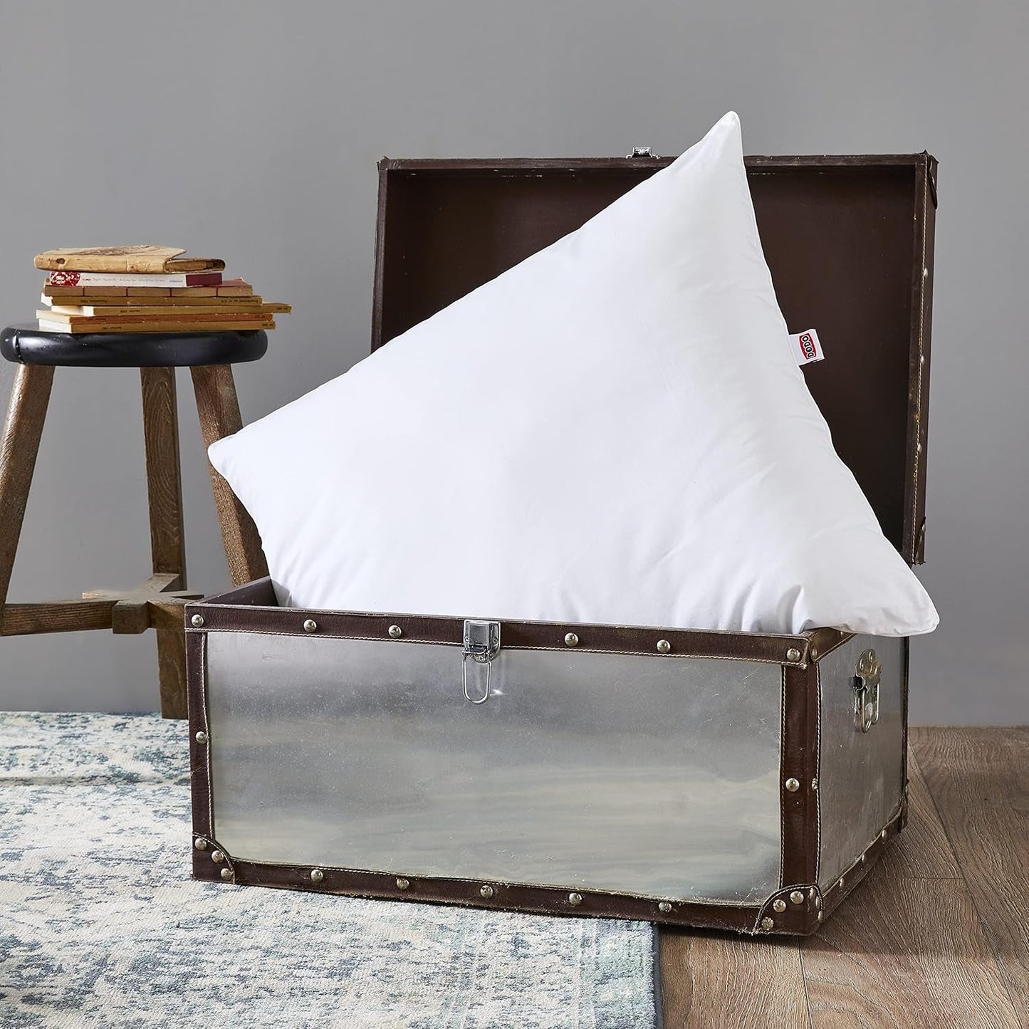 DODO 64476 Calgary Polštář, Péřové/husí a kachní kůže, 65 X 65 cm, White Standard Naty Shop Unique Pillows