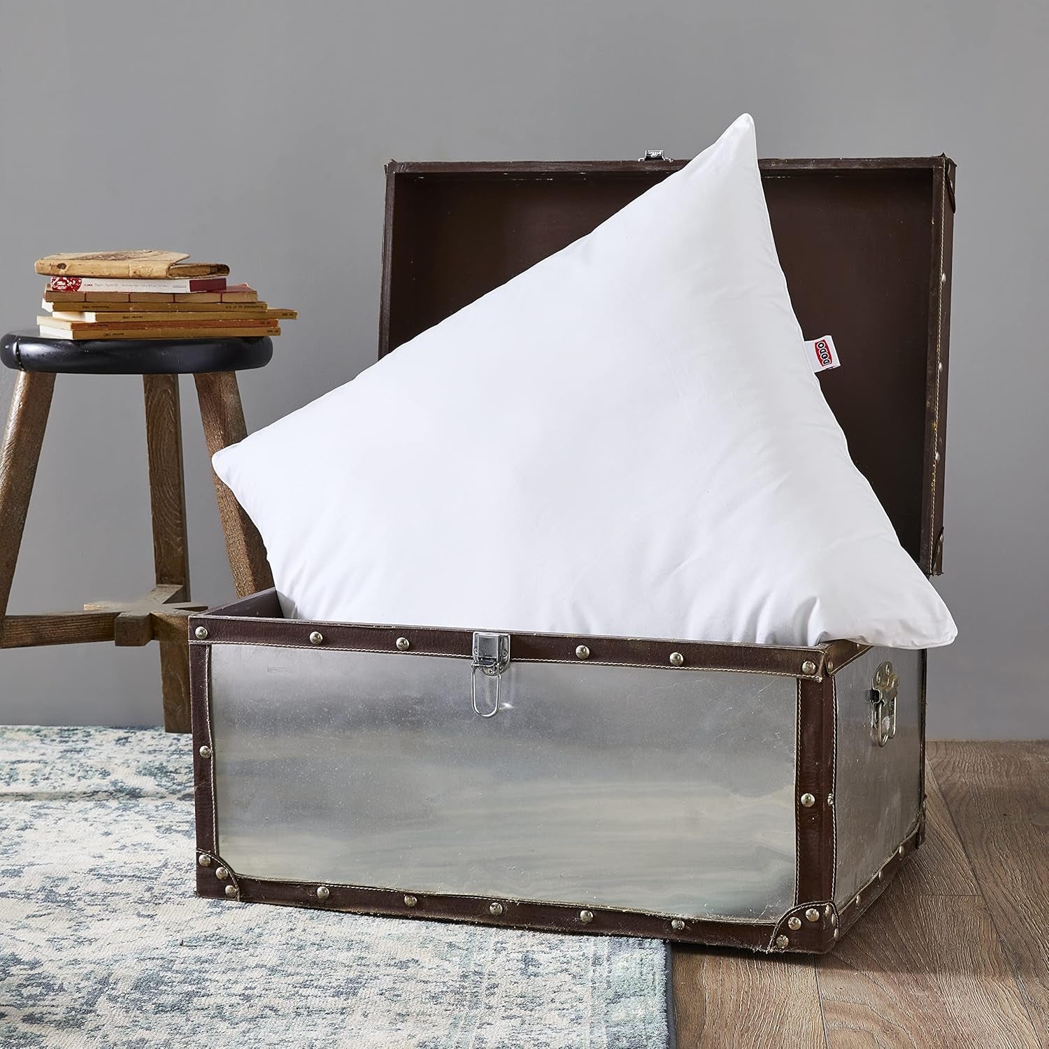 DODO 64476 Calgary Polštář, Péřové/husí a kachní kůže, 65 X 65 cm, White Standard Naty Shop Unique Pillows