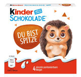 Kinder čokoláda (20 x 50 g) – valentýnský dárek pro něj a pro ni, karnevalové a masopustní sladkosti – plněné mléčné čokoládové tyčinky – 20 balení po 4 samostatných tyčinkách