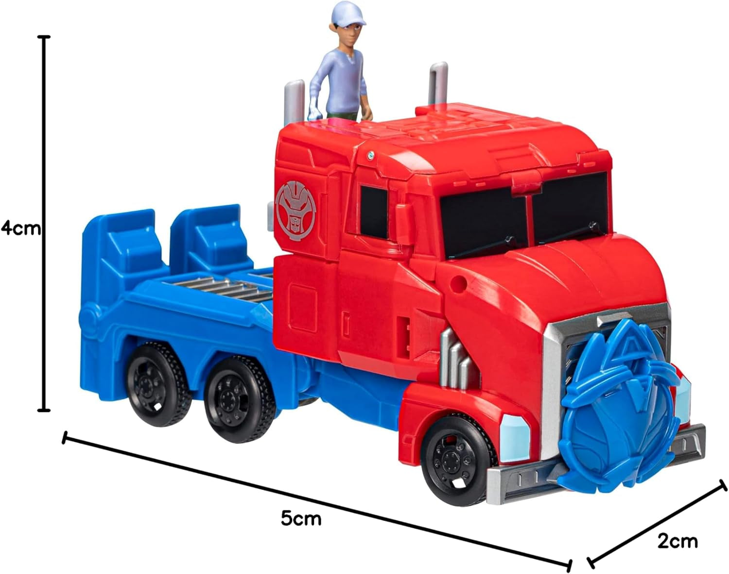 Transformers Earthspark Spin Changer Figurka Optimus Prime (20 cm) s figurkou Robby Malto (5 cm) ze 6 akčních figurek Naty Shop