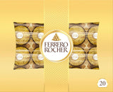 Ferrero Rocher – Křupavé a krémové oříškové pralinky – dárek k Valentýnu pro něj a pro ni – 16 balení po 4 jednotlivých pralinkách