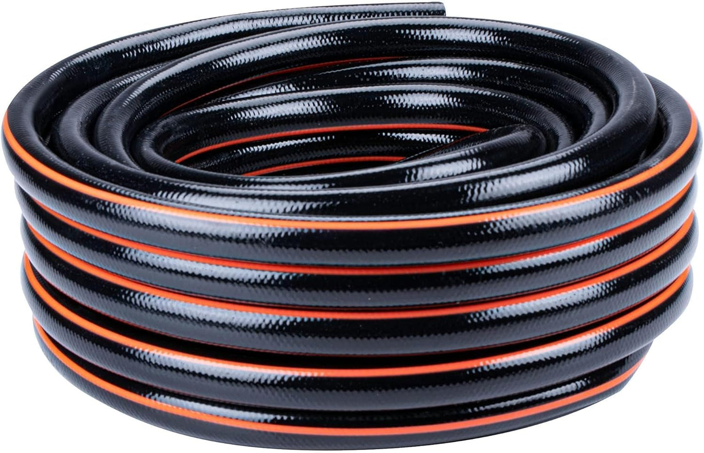 Zahradní hadice BLACK+DECKER 15 metrů - Ø19MM - Odolné PVC - Zalévání zahrady, mytí auta, napouštění bazénu - Kompatibilní s jakoukoli standardní baterií - Černá/Oranžová