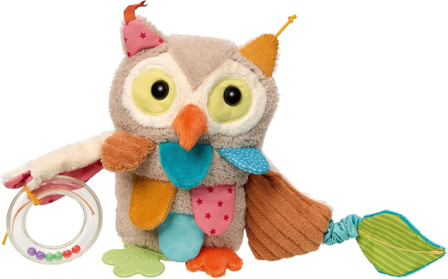 SIGIKID 40104 Aktivní rybičky Baby Activity PlayQ Hračka pro děti dívky a chlapce doporučeno od 3 měsíců vícebarevné Hračky pro miminka Naty Shop Vícebarevné / sova