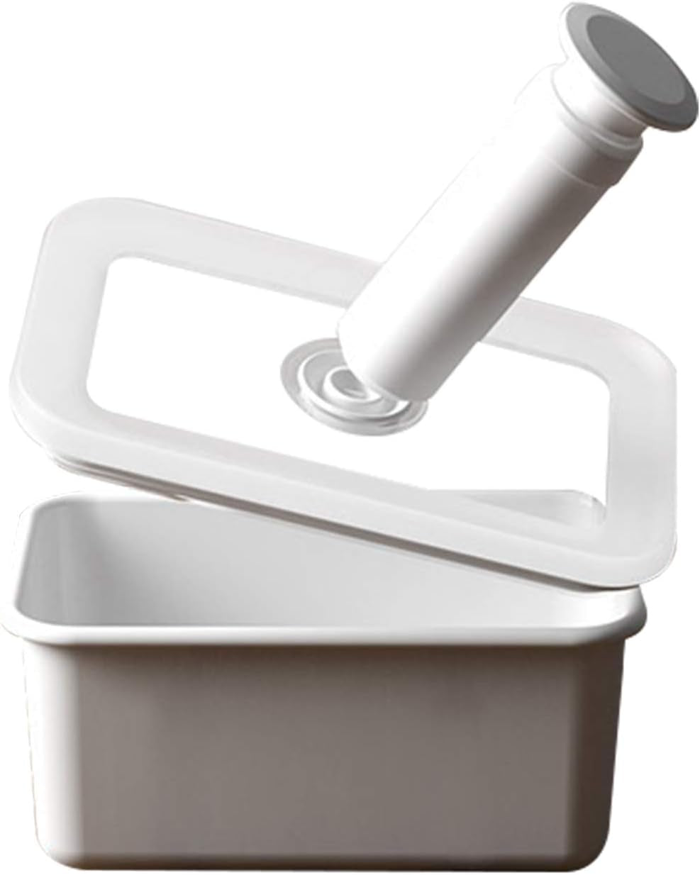 Smaltovaná vakuová dóza na potraviny | XL| 1,85 l | 23,5 x 17,5 x 7 cm | uchová potraviny čerstvé mnohem déle | chrání potraviny před napadením bakteriemi a plísněmi | bez vakuové pumpy Boxy na potraviny Naty Shop Flat Medium