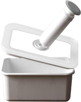 Smaltovaná vakuová dóza na potraviny | XL| 1,85 l | 23,5 x 17,5 x 7 cm | uchová potraviny čerstvé mnohem déle | chrání potraviny před napadením bakteriemi a plísněmi | bez vakuové pumpy Boxy na potraviny Naty Shop Flat Medium